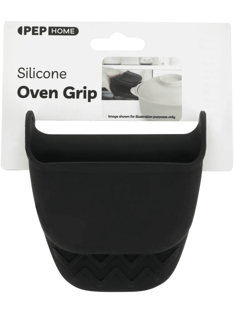 Black Silicone Oven Grip