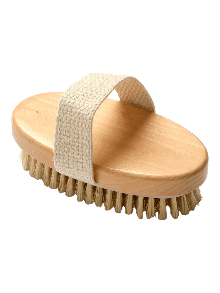 Natural Bristle Body Dry Brush