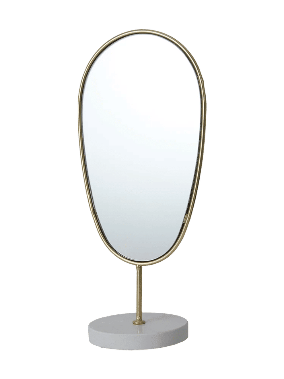 Oval Gold Vanity Mirror