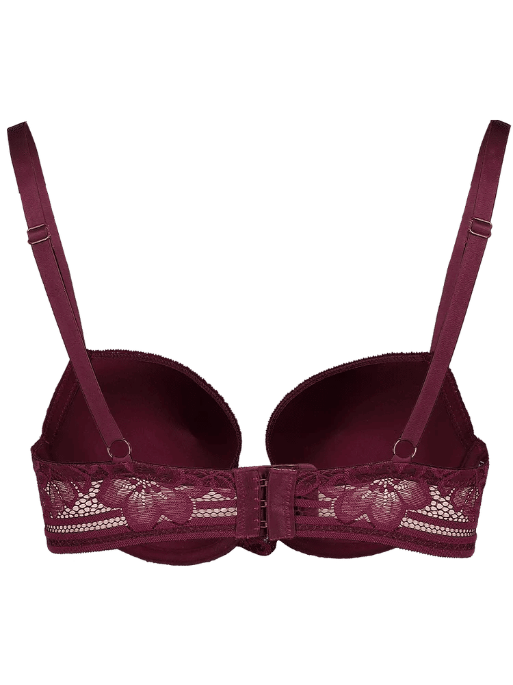 Floral Lace Detail Underwire Bra (1)