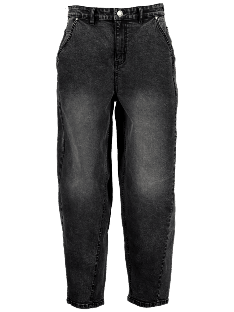 Washed Black Denim Jeans