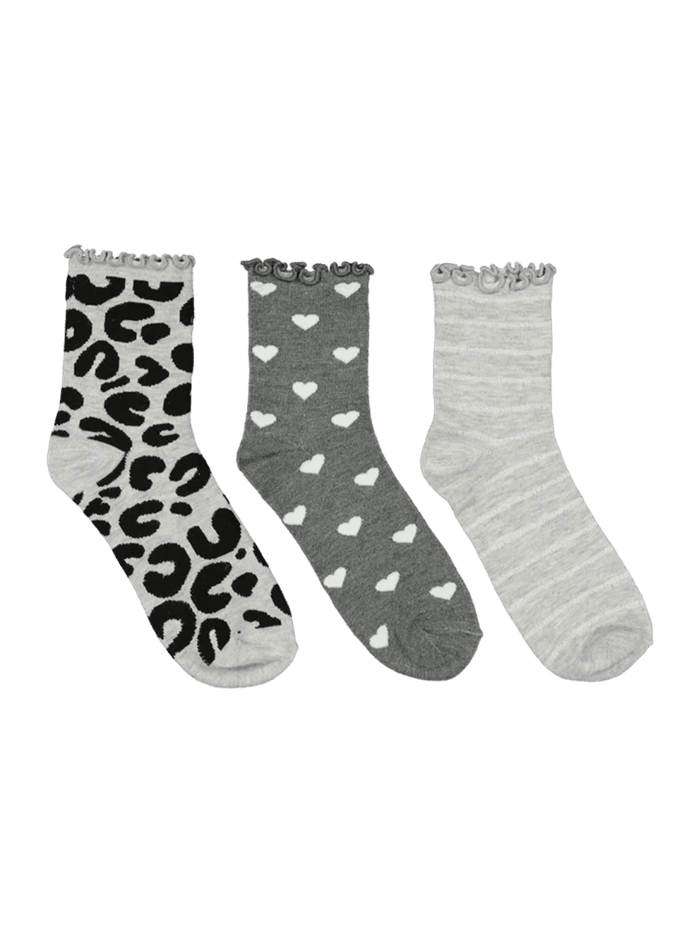 3 Pack Patterned Socks