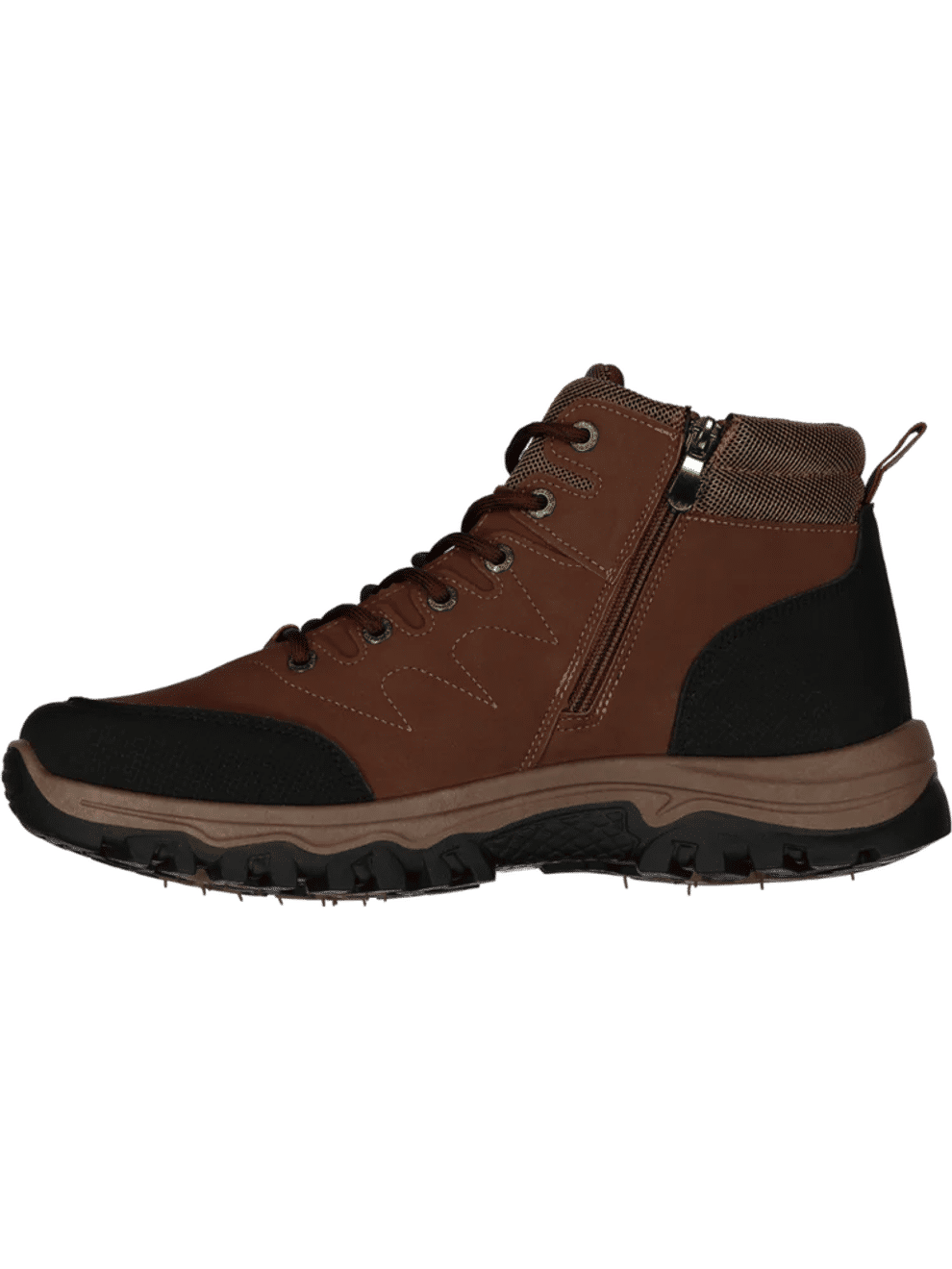 Two-Tone Lace-Up Boots (1)
