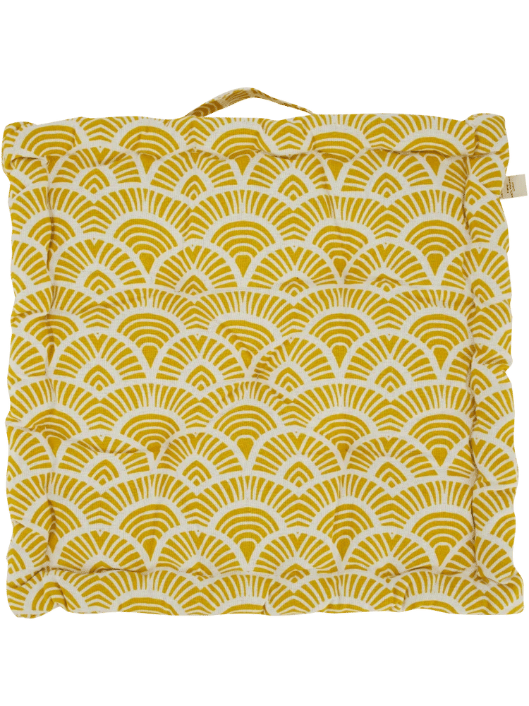 Geo Large Yellow Outdoor Chair Pad