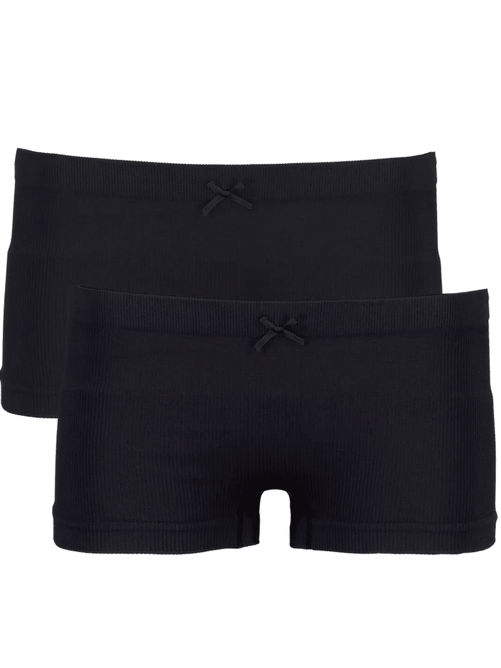 2 Pack Seamless Ribbed Boyshort Panties