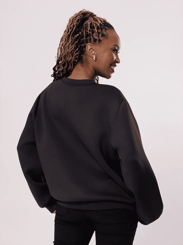 Black Studded Detail Sweatshirt (2)