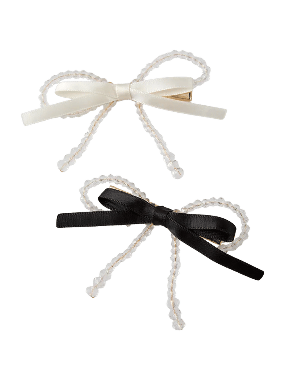 Set Of Two Decorative Bow Hairclips