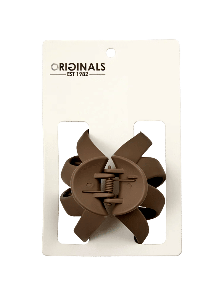 Brown Matte Hair Claw Clip