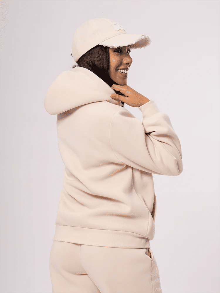 Beige Zip-Up Hoodie (2)