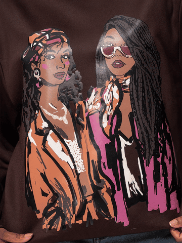 Graphic Crew Neck Sweatshirt