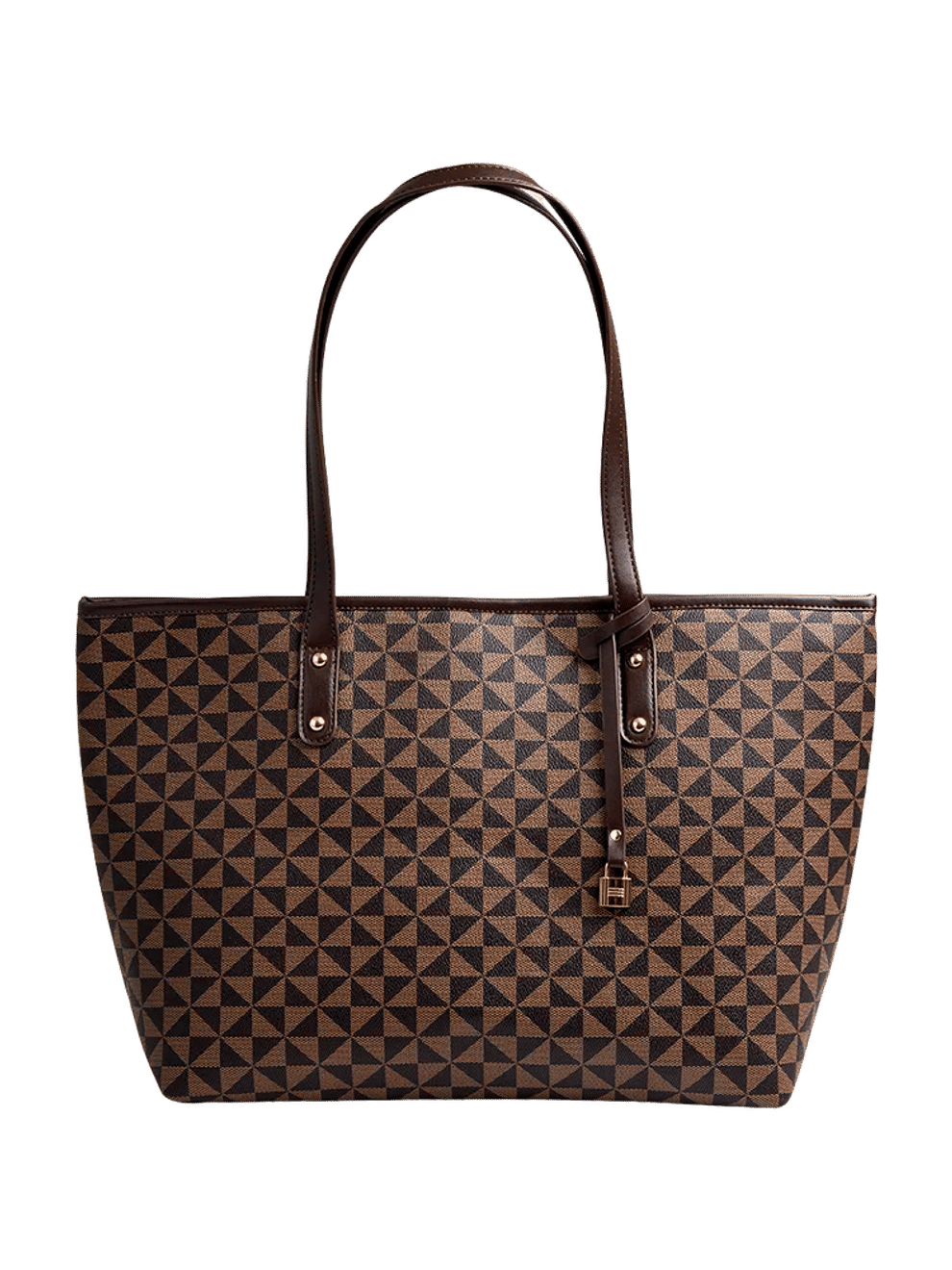 Geometric Print Tote Handbag (2)