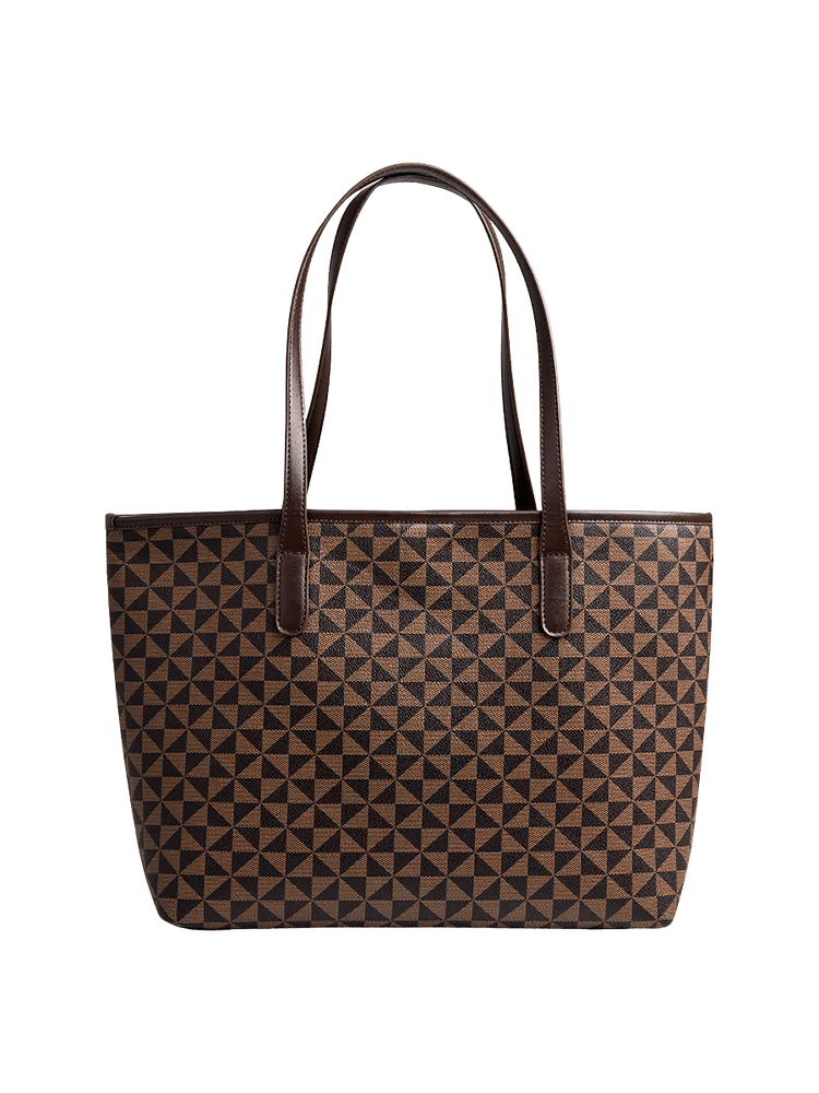 Geometric Print Tote Handbag (3)
