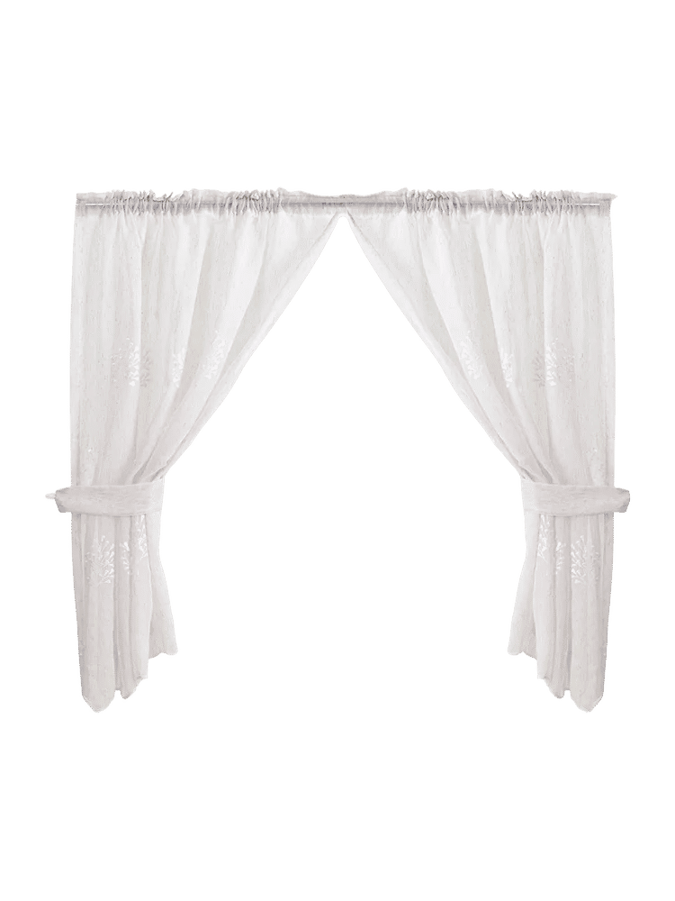 Taped Unlined Cafe Curtain (1)