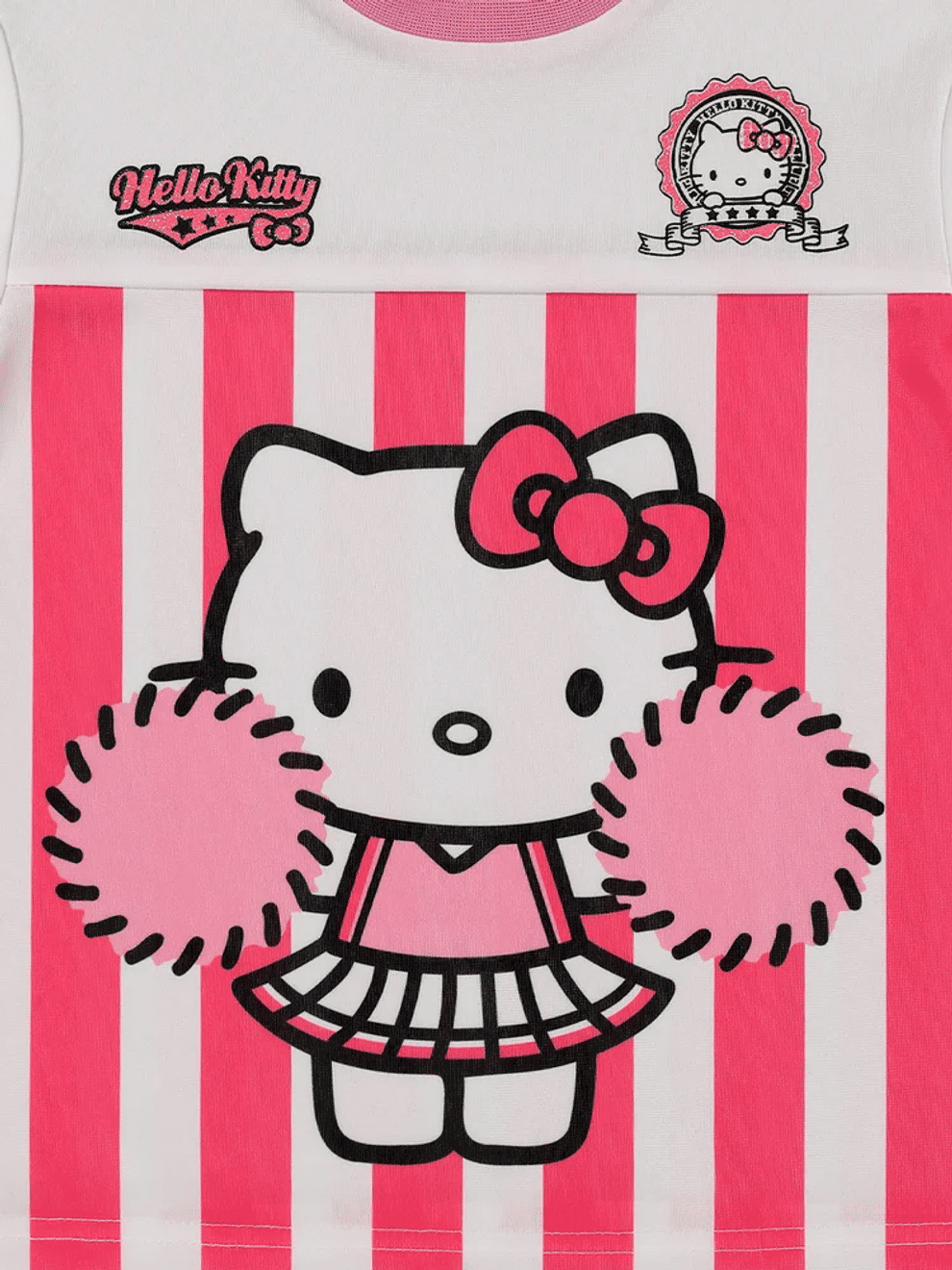 Hello Kitty Pink Striped T-Shirt (2)