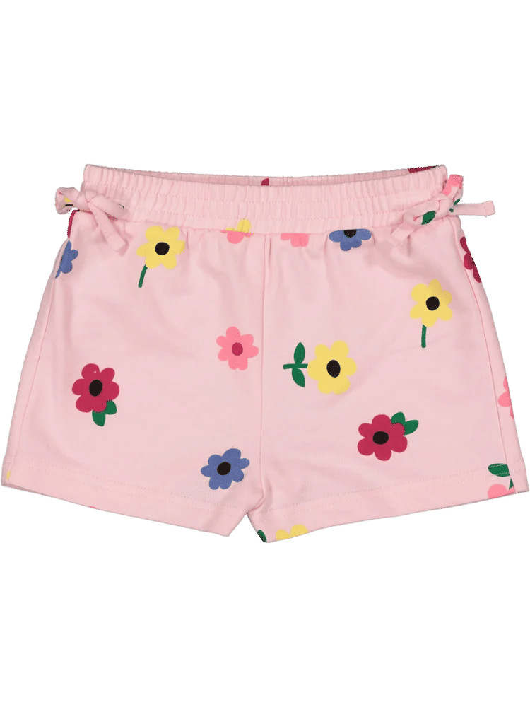 Floral Print Cotton Shorts