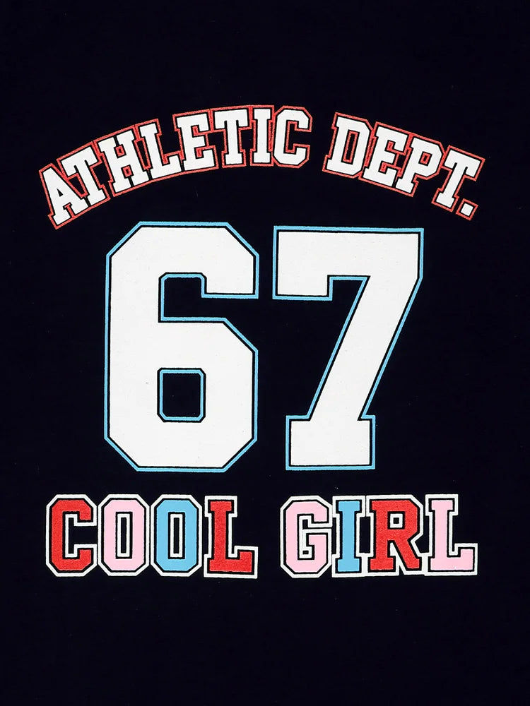 Navy Athletic Graphic Dress (2)