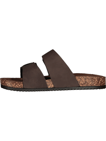 Brown Double Strap Sandals