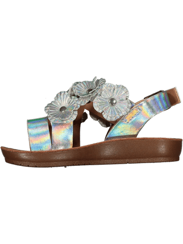 Metalic Flower Sandals