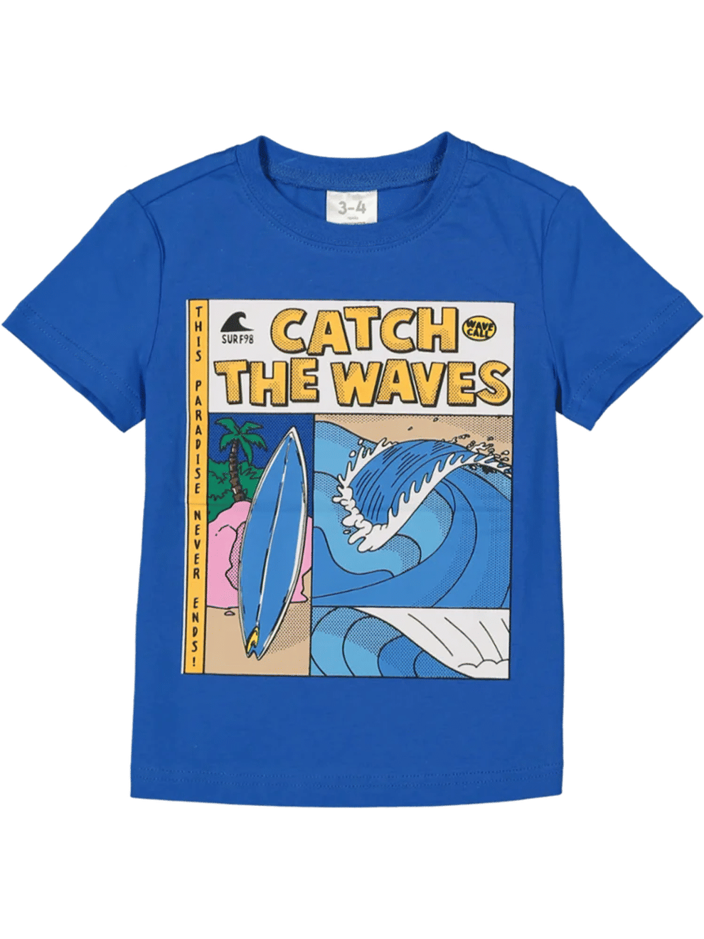 Blue Graphic Print T-Shirt