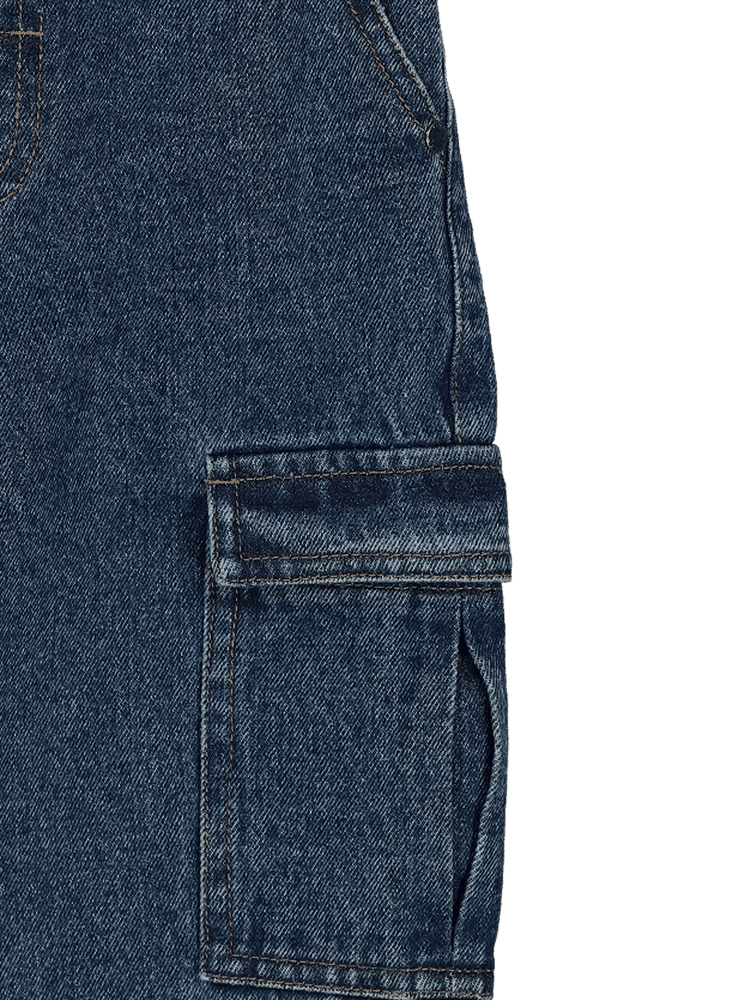 Blue Denim Cargo Trousers (2)