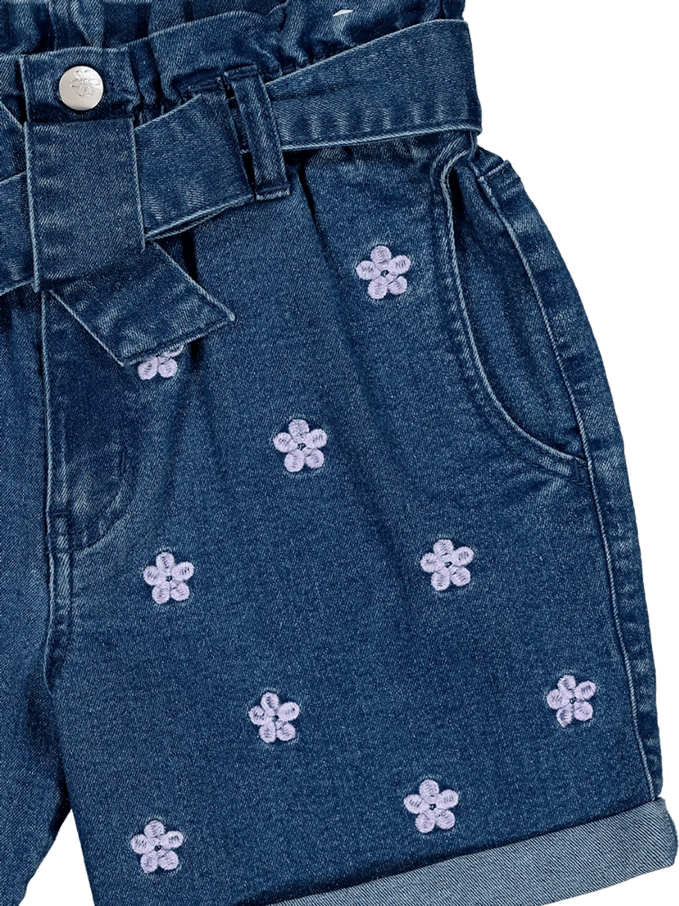 Floral Denim Shorts (2)
