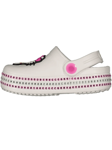 Hello Kitty Embellished White Moulded Sandal