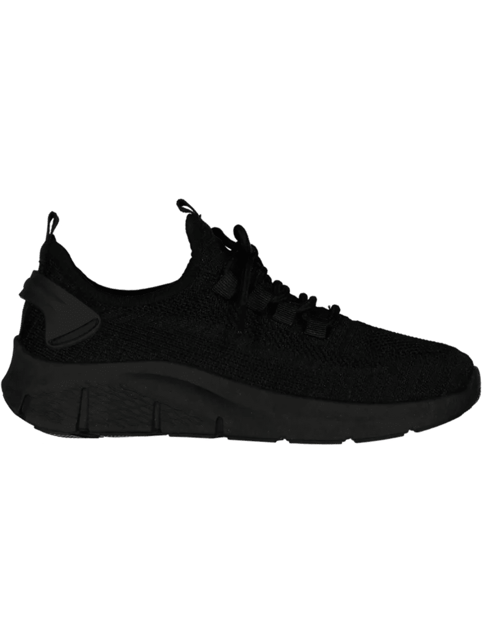 All Black Lightweight Knit Trainers