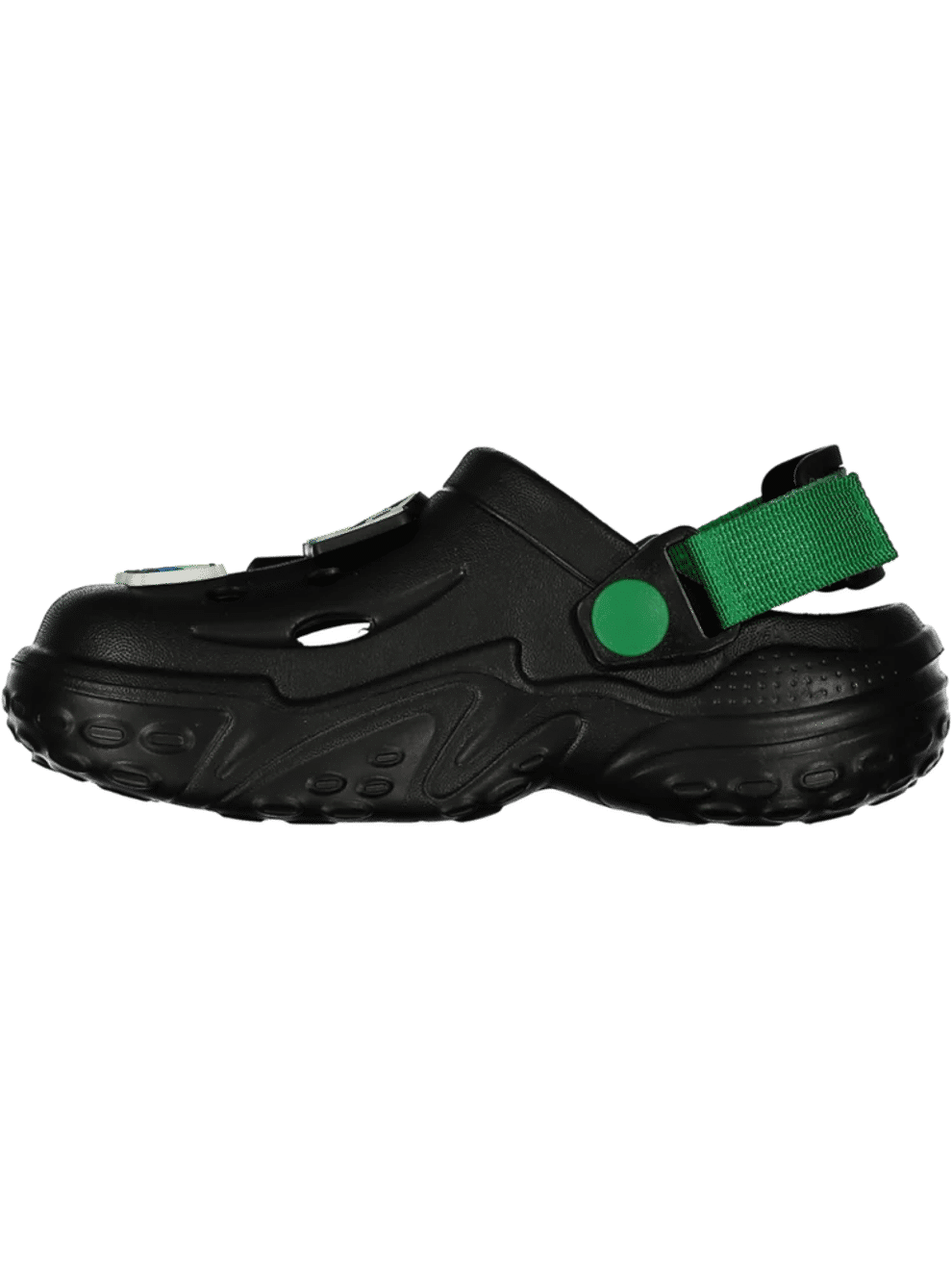 Black Lightweight Sport Moulded Sandal (1)