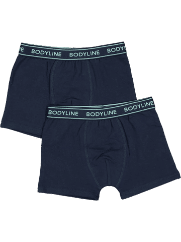 Navy Cotton Trunks Two Pack