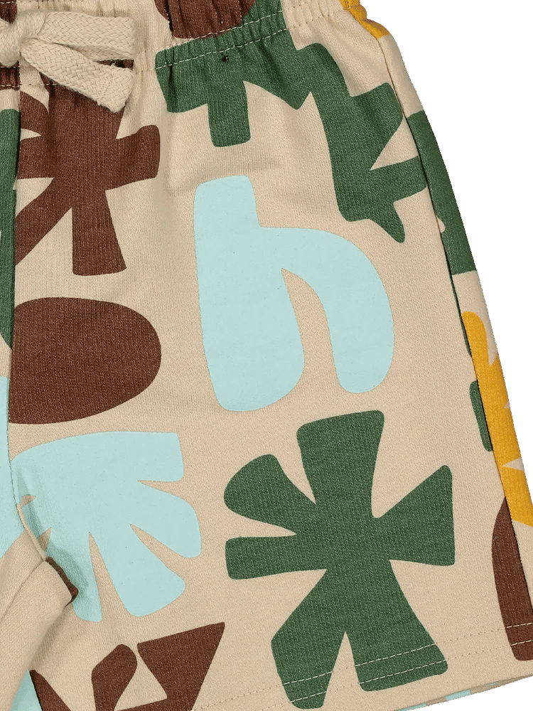 Abstract Print Shorts (2)
