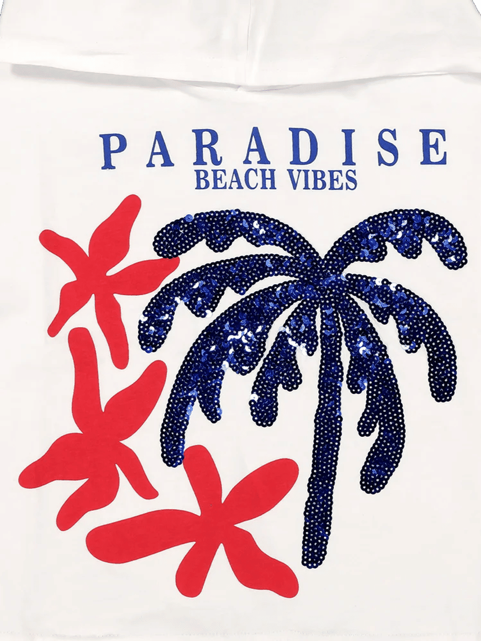 White Paradise Beach Vibes Hoodie (2)