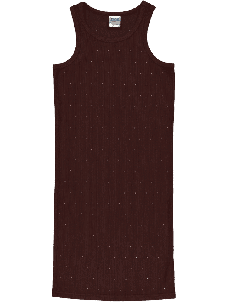 Ribbed Diamante Tank Dress