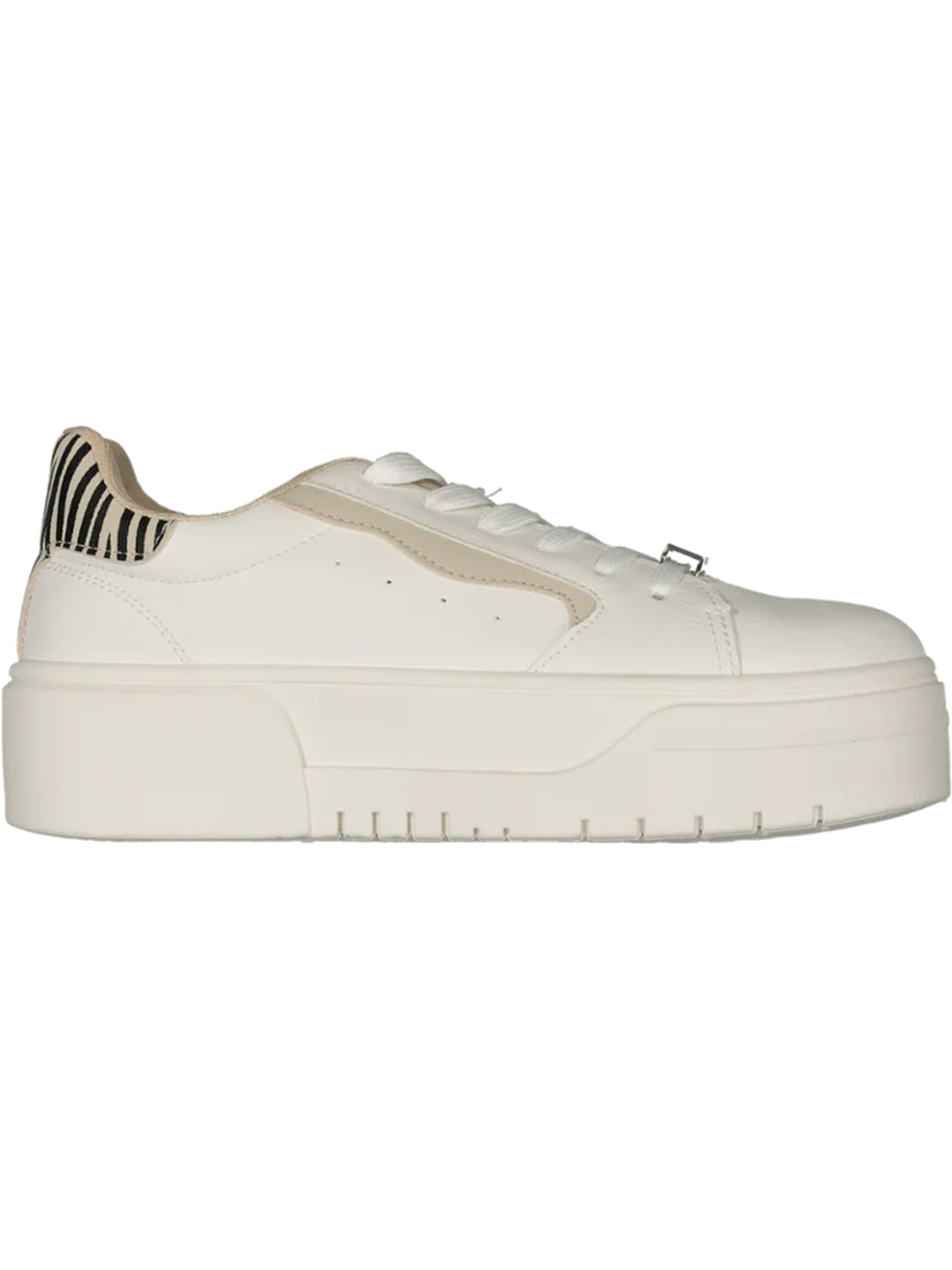 Buy White Platform Lace-Up Sneakers - Shoes | PEP