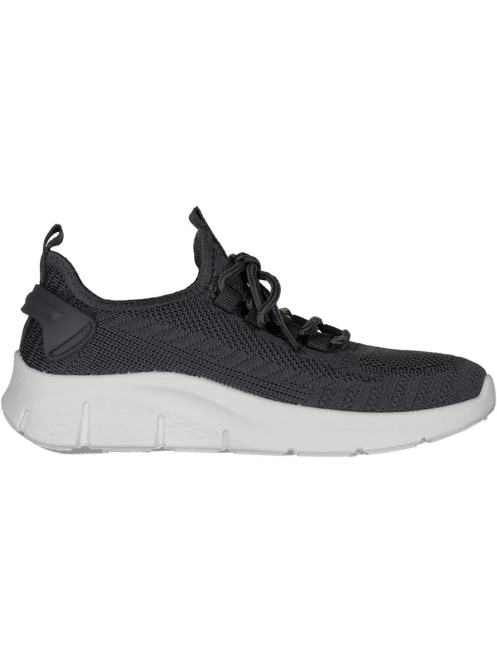 Charcoal Knit Lace Up Sneaker