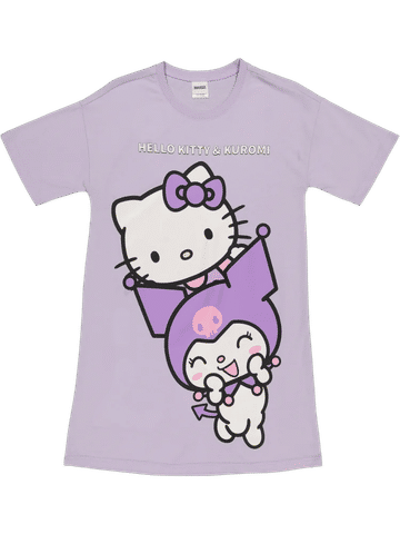 Hello Kitty And Kuromi Sleep Shirt