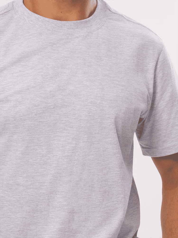 Grey Crew Neck T-Shirt (1)