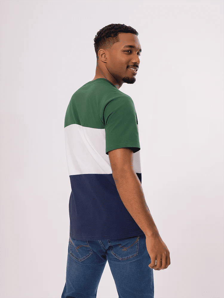 Colour Block Crew Neck T-Shirt (2)