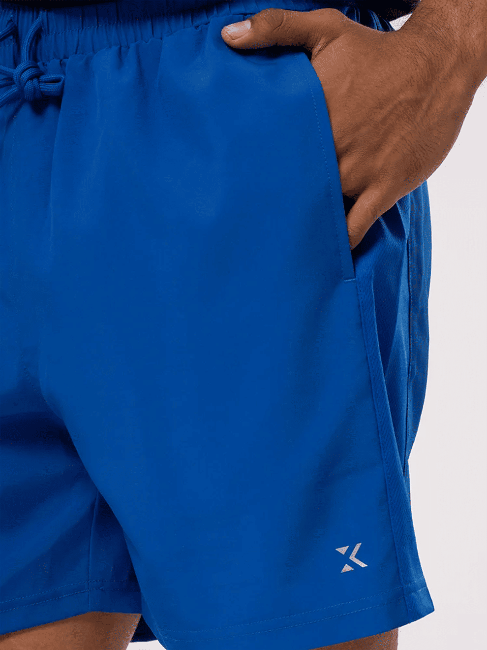 Blue Elasticated Waist Shorts (1)