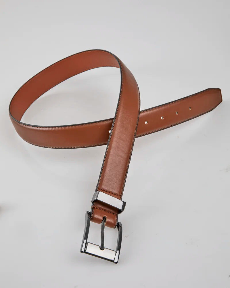 Tan Faux Leather Belt