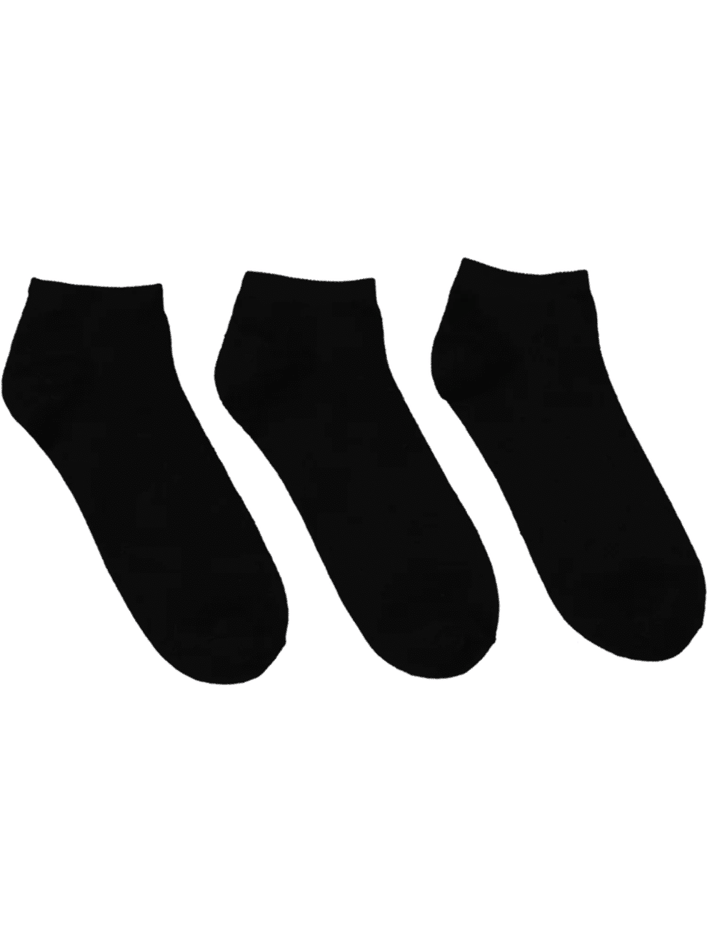 Essential Black Ankle Socks 3-Pack