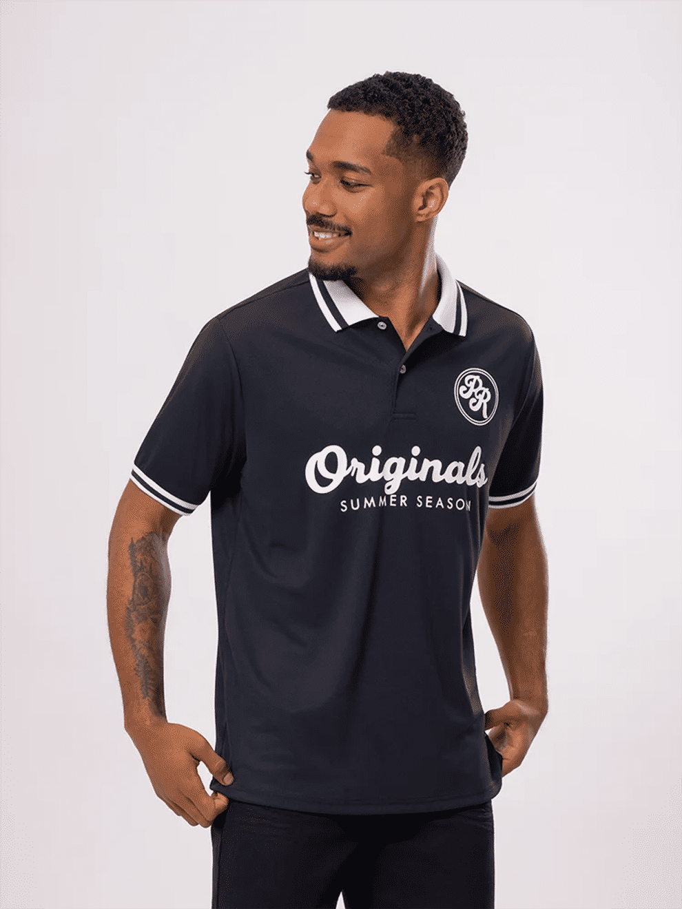 Navy Originals Graphic Golfer