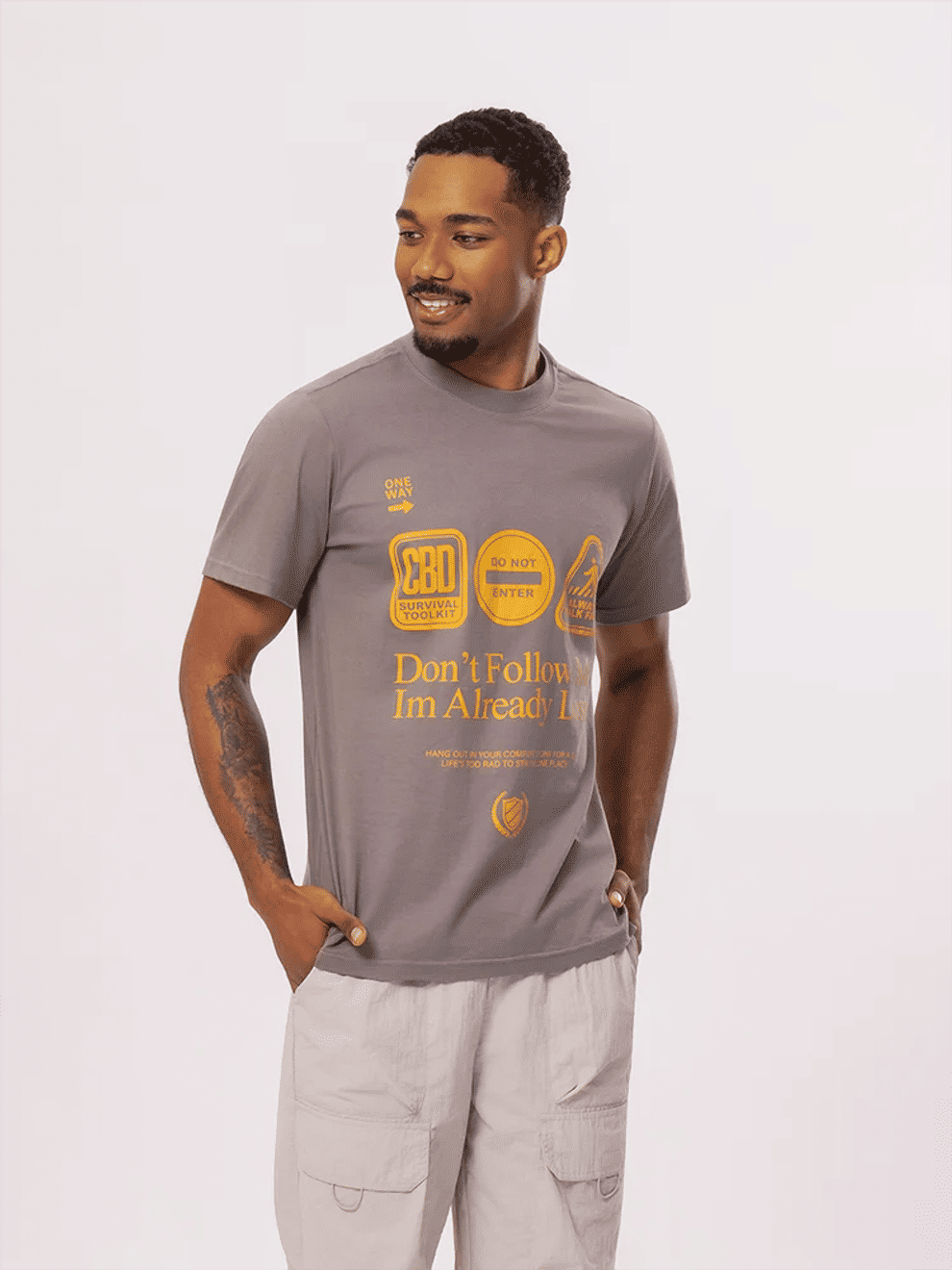Graphic Print Crew Neck Tee