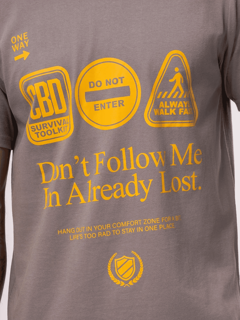 Graphic Print Crew Neck Tee (1)