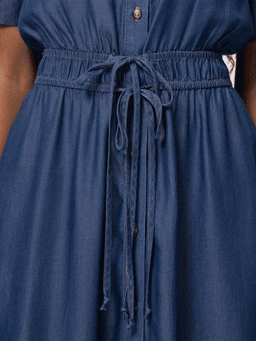 Button Down Denim Dress