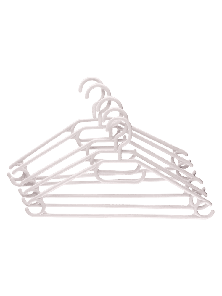 5 Piece Durable Plastic Hanger (Colour/Design May Vary) (5)