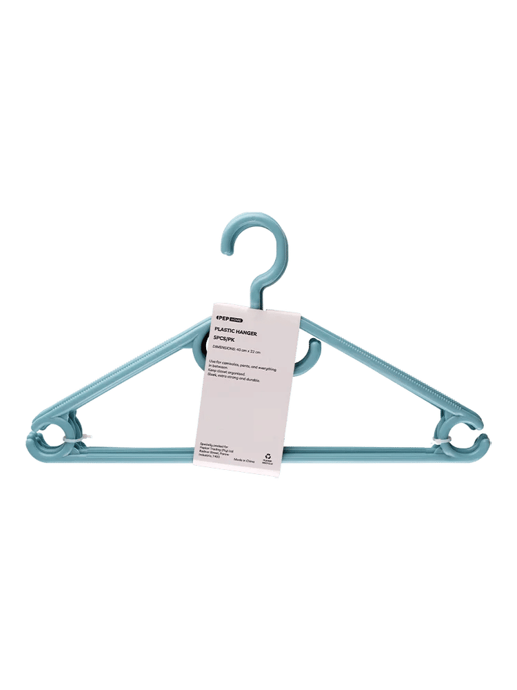 5 Piece Durable Plastic Hanger (Colour/Design May Vary) (6)