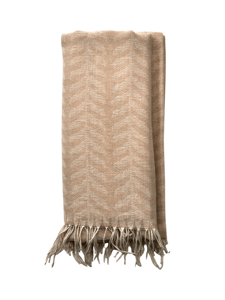 Chevron Patterned Woven Throw
