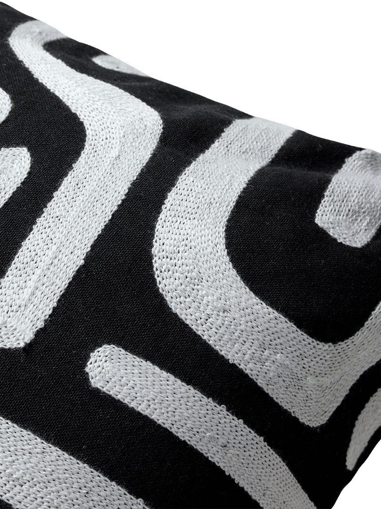 Monochrome Textured Scatter Cushion (1)