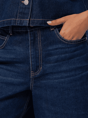 Dark Denim Bermuda Shorts
