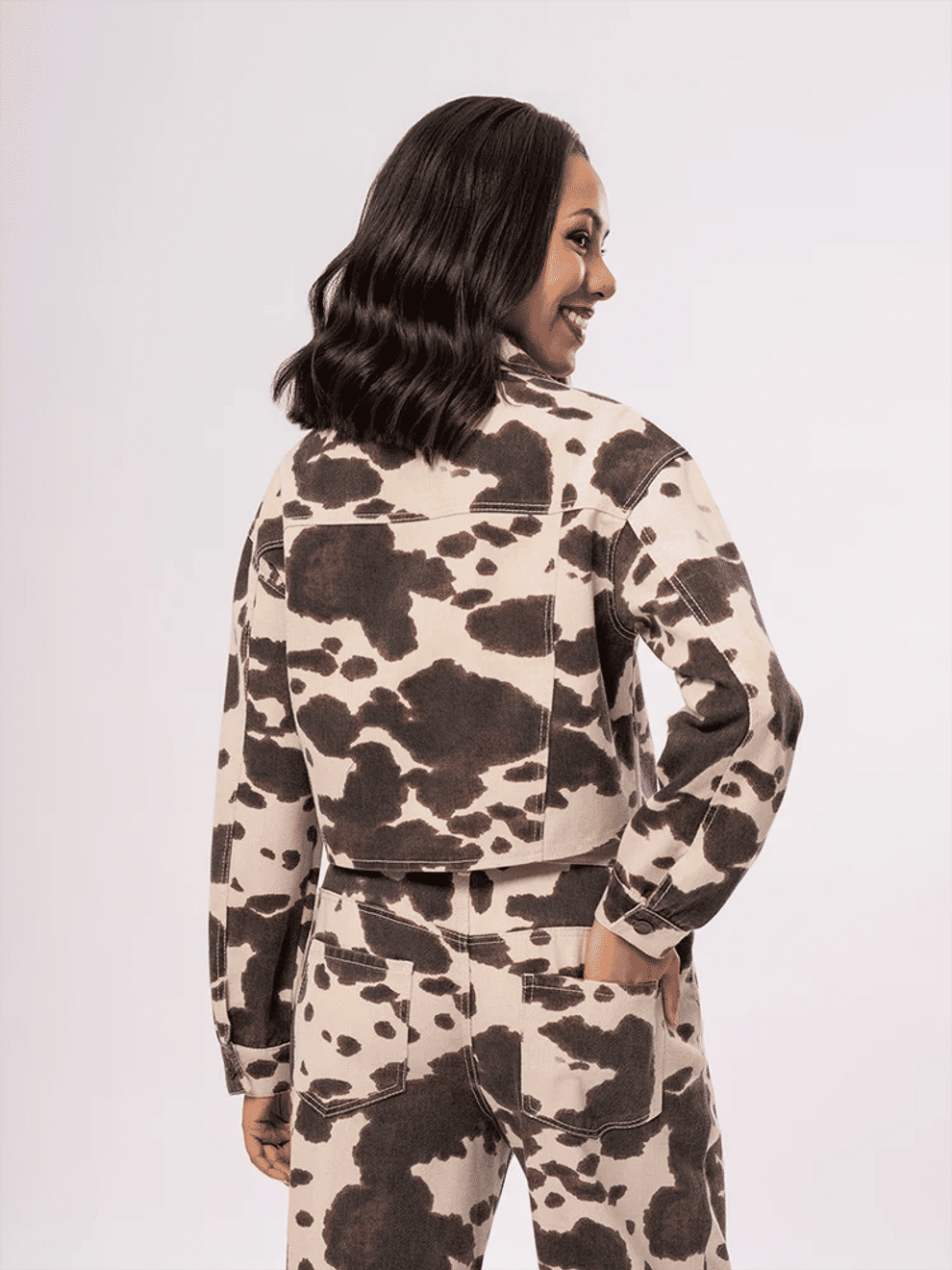 Edge Animal Print Cropped Jacket (2)